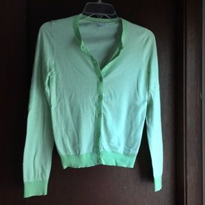 Gap Green striped cardigan- XS
